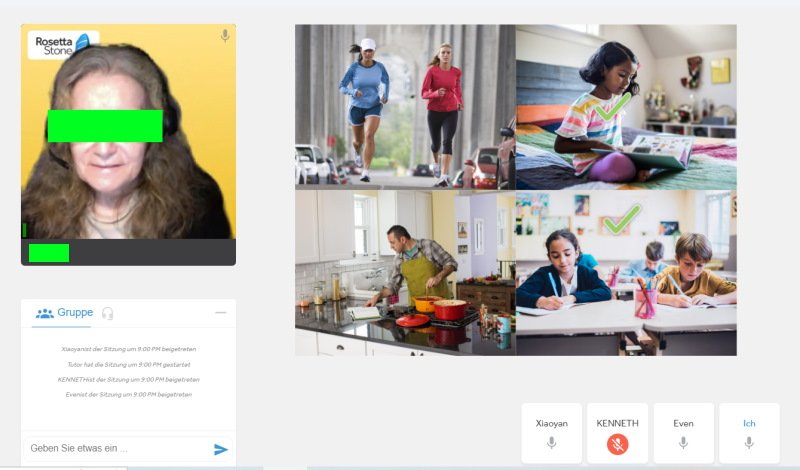 Gruppenunterricht bei Rosetta Stone