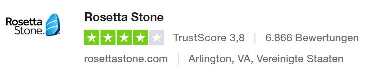 Rosetta Stone Trustpilot